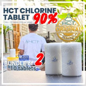 2 Packs- HCT Chlorine Tablets 90%